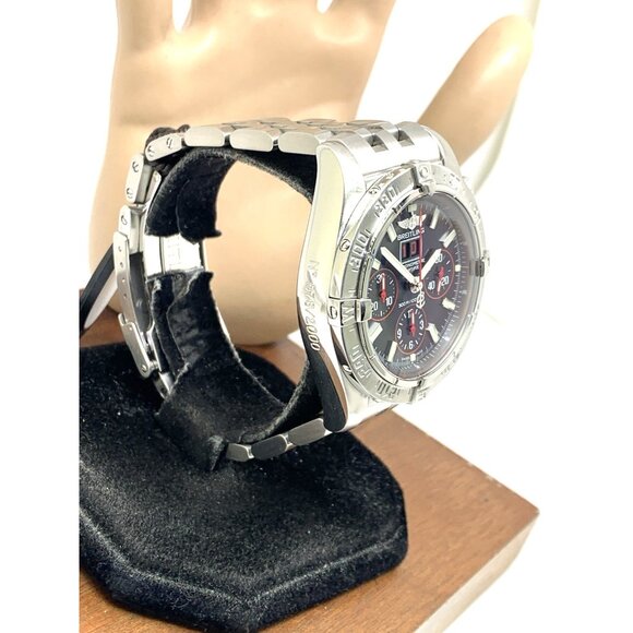 Breitling Men's Watch A44359 Blackbird Swiss Automatic Chronograph Black Dial - Picture 14 of 14